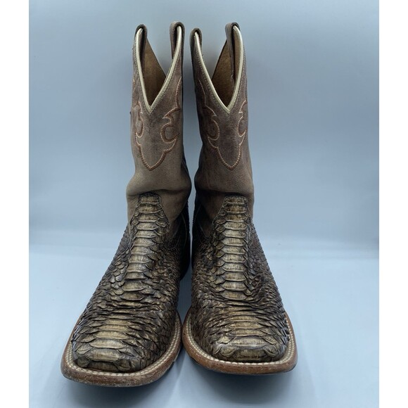 Cody James Western Boot Mens Men 10.5 D Exotic Pythons Brown Square Toe Cowboy main image 8
